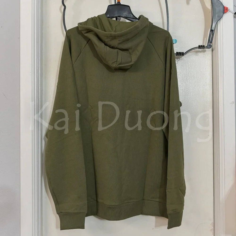 Men's Rival Fleece Big Logo Hoodie‎ GREEN - Picture 5 of 8